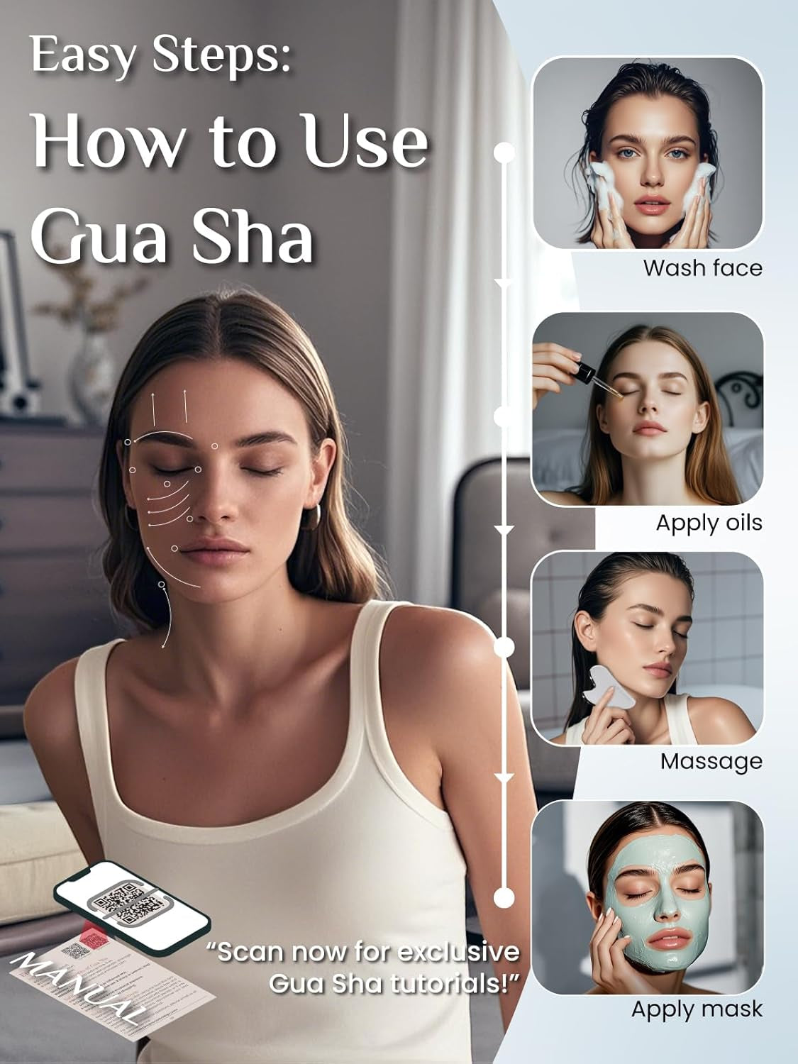 Professional Stainless Steel Guasha: The Ultimate Manual Massage Tool for Facial Rejuvenation and Targeted Acupuncture Therapy – Luxury Skin-Care Gift