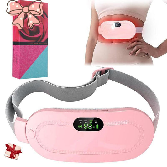 Menstrual Heating Pad: Smart Cordless Uterus Warmer Belt with Electric Waist Massager and Vibration Function