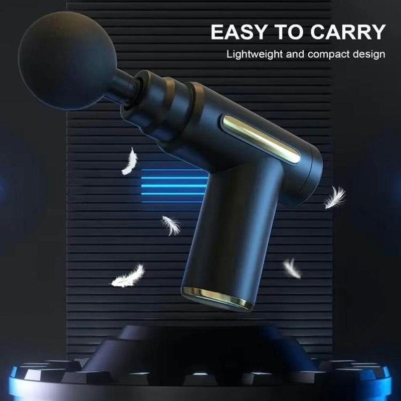 Electric Massage Machine with Replacement Heads, 1 Set Portable Handheld Comfort Muscle Massage Gun