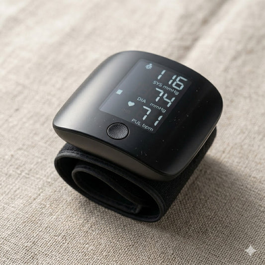 Portable Digital Wrist Wellness Monitor - Large LED Display & Dual User Memory