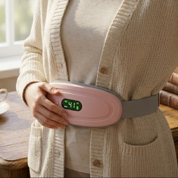 Portable Period Comfort Pad – 3 Heat Levels & 4 Vibration Modes