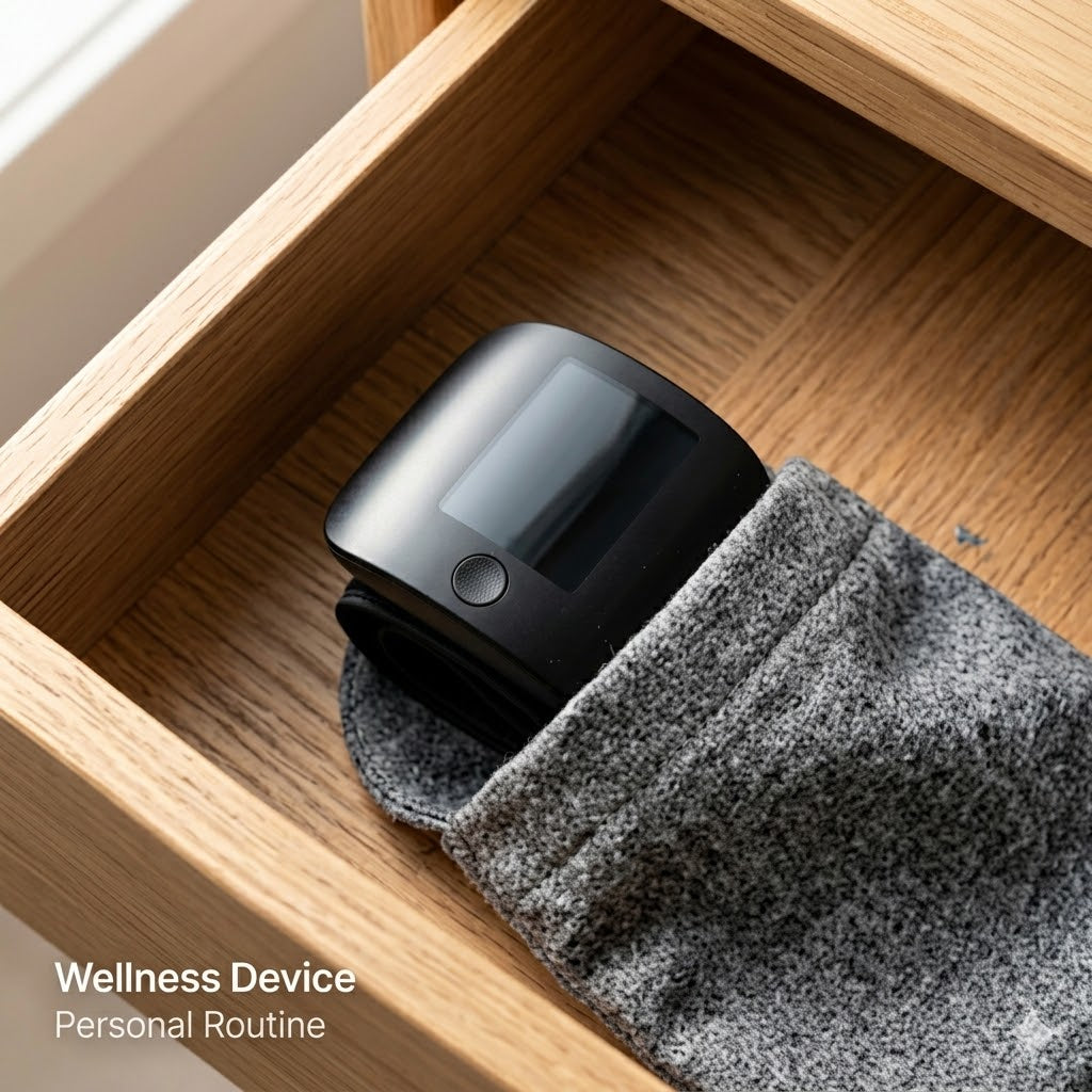 Portable Digital Wrist Wellness Monitor - Large LED Display & Dual User Memory