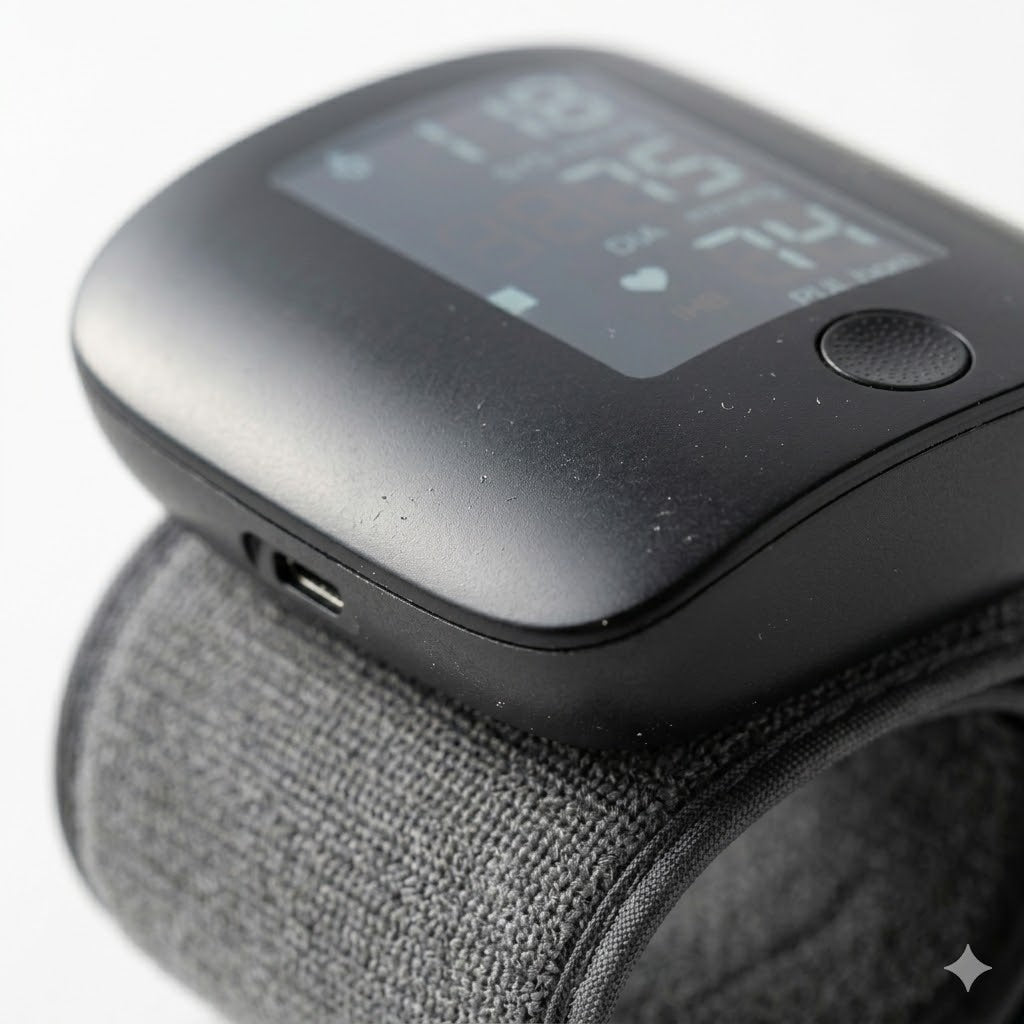 Portable Digital Wrist Wellness Monitor - Large LED Display & Dual User Memory