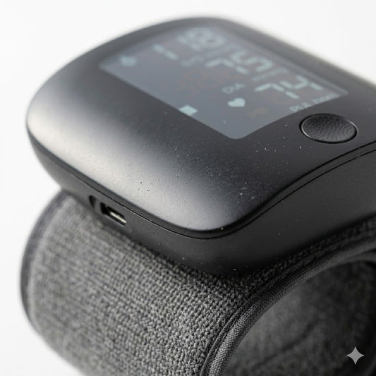 Portable Digital Wrist Wellness Monitor - Large LED Display & Dual User Memory